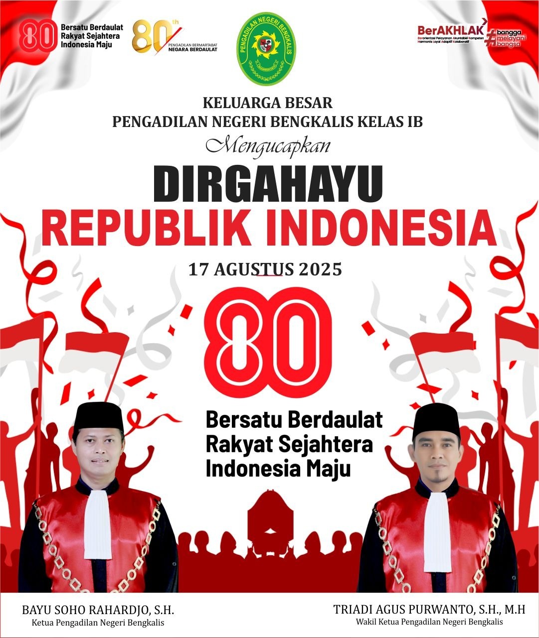 Dirgahayu RI Ke-80 PN Bengkalis